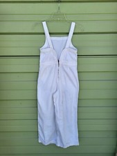 ZARA GIRL DENIM WHITE JUMPSUIT OVERALLS Flowy pockets Sleeveless 11 12 YEARS