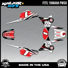 Graphics Kit for Yamaha PW50 (1990-2023) PW-50 PW 50 Blazing Series-Red