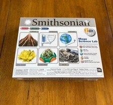 Smithsonian Mega Science Lab 6 STEM Kit Crystals Volcano Dino Dig NEW