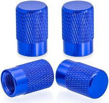 4PCS Tire Valve Stem Caps, Wheel Valve Stem Covers, Corrosion 4 pcs Blue