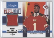 2012 Playoff Prestige NFL Draft Materials Black Friday Dontari Poe #10 fm0