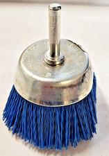 2-1/2" Fine Blue Nylon Cup Brush 1/4" Shank
