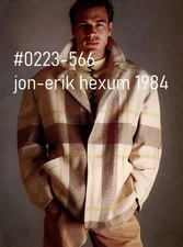 VINTAGE MALE PORTRAIT -#0223-566- jon-erik hexum 1984 -free shipping in usa