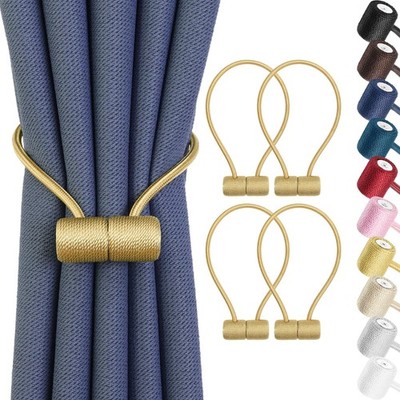 Magnetic Curtain Tiebacks 4 Pack, Curtain Tie Backs Holder, Outdoor Curtains ...