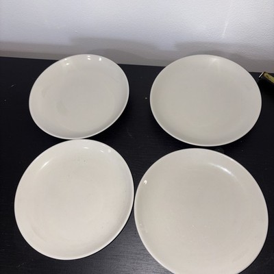 Set Of Four Vintage Russell Wright By Iroquois Sugar White Bread Plate Plates
