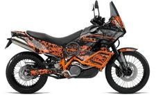 Decorazione adatta per KTM 950 / 990 Adventure - Smiley / Orange / 2006 - 2013