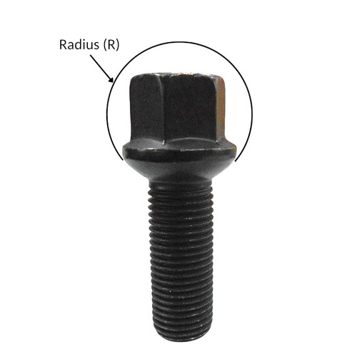10 black Tracer Extended Wheel Bolts ball seat M12x1,5 40mm for Audi Mercedes-Be - 第 4/7 張圖片