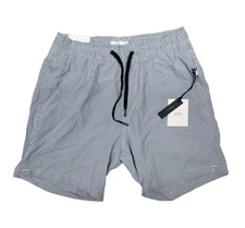 ONIA MENS  THE CHARLES SWIM STYLE SHORTS NAVY/WHITE SIZE S 7"INSEAM (NWT)