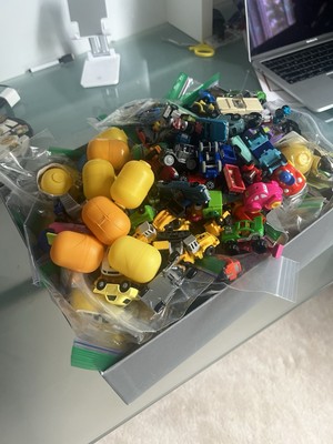 200+ Vintage Large Lot Of Misc. Kinder egg surprise toys, cars, disney, metal,