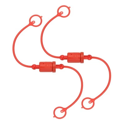 Jeu de 2 bouchons pour ISO-A hydraulique 1/4" mâle et femelle - Photo 1/4