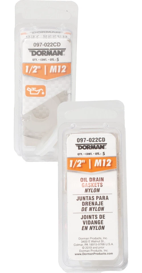 Dorman Oil Drain Plug Gasket Fits 1946-2002 Buick Chrysler Part Number 097-022CD - Изображение 2 из 4