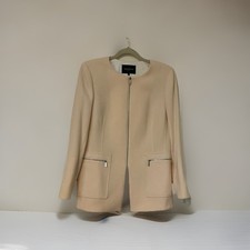 Women s Wool Tailored Zip Front Jacket Lafayette 148New York Size 10