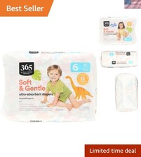 Gentle Size 6 Diapers for 16-30 lbs with Secure Fit  Breathable Layer, 20 Count