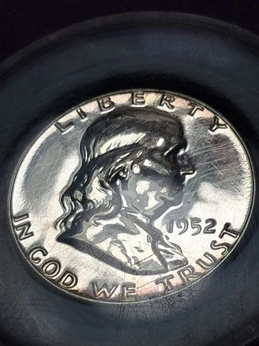 1952-P FRANKLIN HALF DOLLAR. PROOF CONDITION. #81,980 MINTED ONLY. HIGH RATED