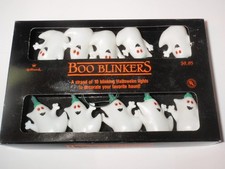 Vtg Hallmark Boo Blinkers Halloween Ghost Blo...