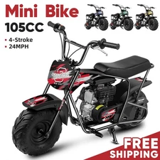 Oryxearth 105cc 4-Stroke Mini Bike Dirt 24mph Gas Powered Off Road Motorcycle