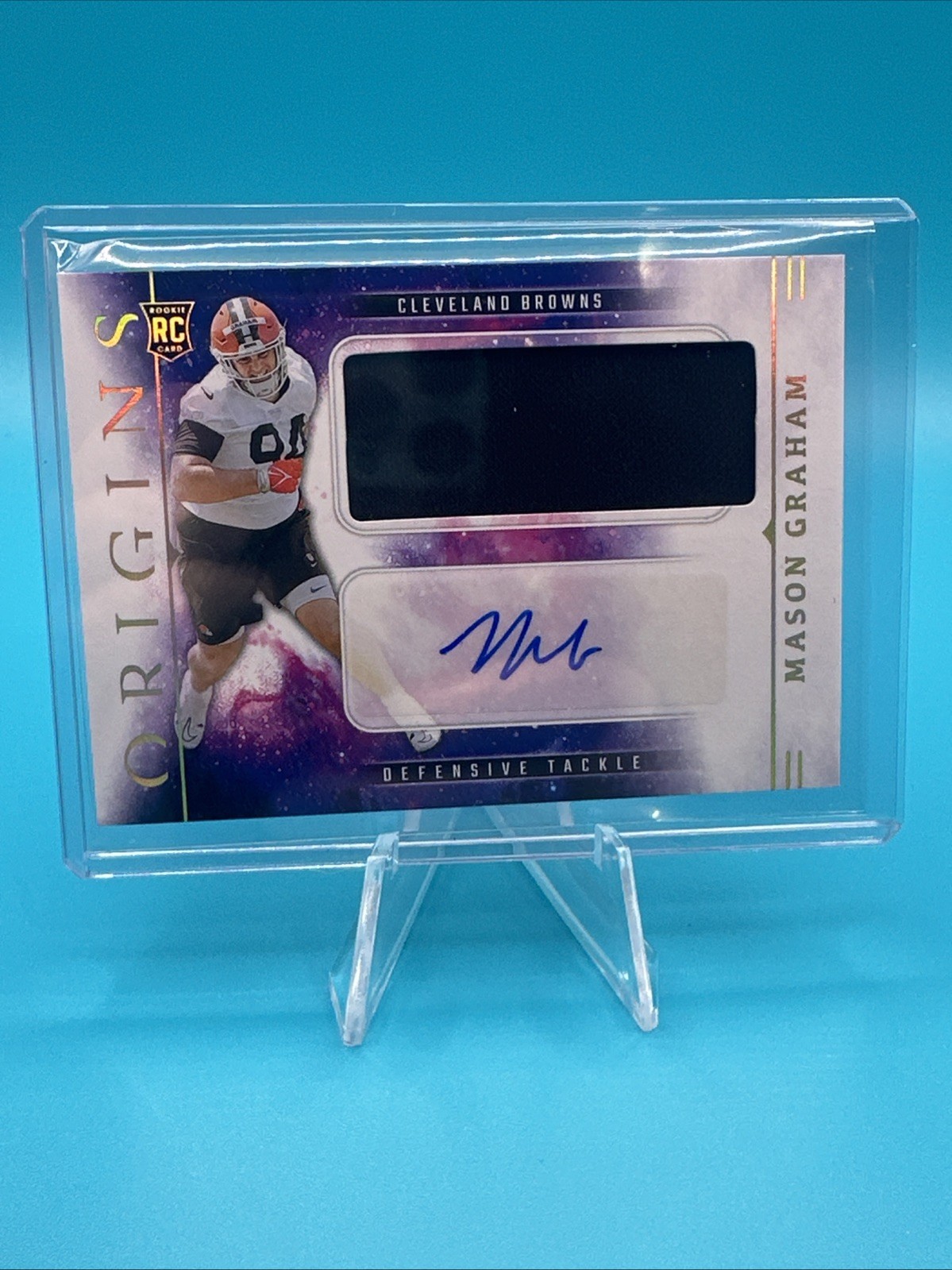 2025 Panini Origins Mason Graham RC Rookie Patch Auto RPA #RJJ-MGM