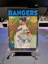 Topps 2021 Silver Pack Chrome Autographs Dane Dunning #86TC-93 RC /149 Rookie