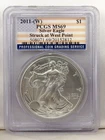 2011 W American Silver Eagle PCGS MS69 508071.69/20152812
