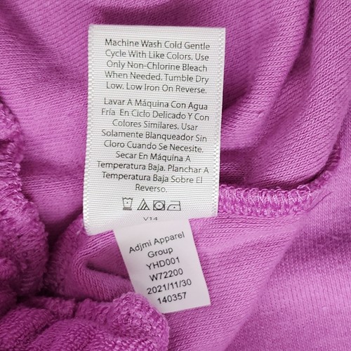 Time And Tru Shorts Womens XL (16-18) Purple French Terry Pull-On Summer Beach - Picture 5 of 10