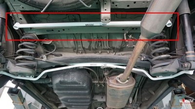 FIT TOYOTA ALPHARD / VELLFIRE (AH20) 2008-2015 ULTRA RACING REAR LOWER BAR