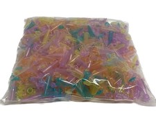  430 Laboratory 1.5mL Graduated Conical Microcentrifuge Tubes Snap Cap Rainbow