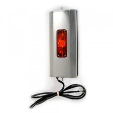 Grote 16223 Mirror, 7" X 16", Ss, West Coast W/Clearance Light, Heated