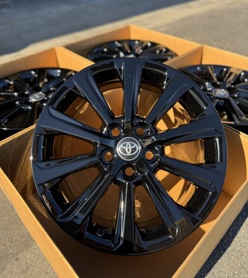 Toyota Grand Highlander Factory OEM 18” Wheels 2025 Black Factory ...