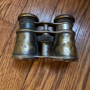Antique Opera Glasses Brass Nickel International Binoculars France Gerrrard