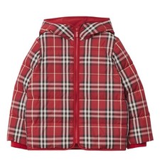 Burberry Kids Chrissy Check Puffer Jacket, Size 8Y