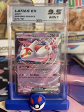 2024 Surging Sparks Latias Ex 76/191 Double Rare CAG 9.5 Mint SMALL CRACK on eBay