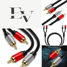 25Ft Gold-Plated RCA Male to Male Cable for C...