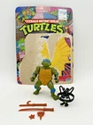 1988 Macoa Hard Head Leonardo TMNT Teenage Mutant Ninja Turtles With File Card