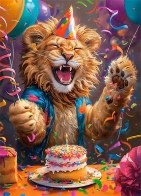 Castorland 60 Stück Happy Birthday Puzzle für Kinder ab 3+ Jahren