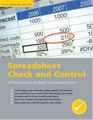 SPREADSHEET CHECK AND CONTROL By Patrick R. O'beirne **Mint Condition**