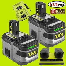 18V 12Ah 9Ah 8Ah 6Ah Akku für RYOBI One Plus Lithium RB18L50 P108 P109 Batterie