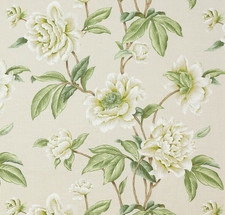 COLEFAX AND FOWLER CURTAIN FABRIC DESIGN Giselle 6.5 METRE IVORY 100% LINEN