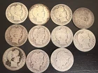 Barber Quarters 90% Silver Lot of 11