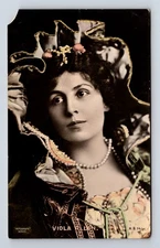 RPPC Broadway Actress Viola Allen Hand Colored ROTOGRAPH Morrison Postcard