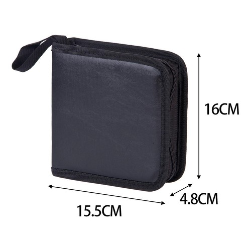 CD-DVD-Hülle, CD-Tasche, großes Fassungsvermögen, exquisites Aussehen, - Afbeelding 6 van 6
