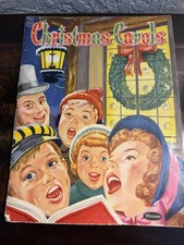 Vintage 1952 Whitman Christmas Carols Song Book Illustrated 17 Songs