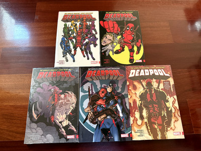 Deadpool: World's Greatest Volume 1 2 3 4 5 Oversized Hardcover *NEW & SEALED