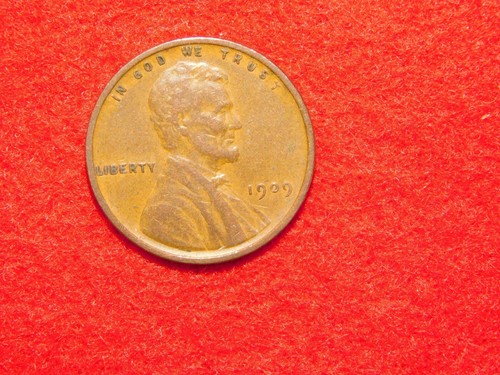 VINTAGE PENNY 1909 VDB ONE CENT US COIN - Picture 2 of 5
