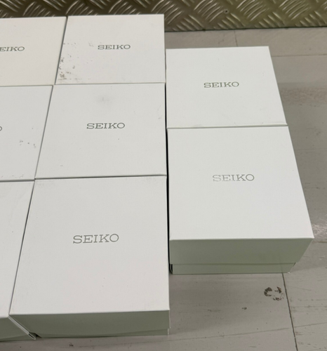 10x Original Seiko Weiß Uhr Präsentationsbox Gehäuse Komplett Restposten - Bild 7 von 9