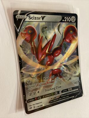 Scizor V 118/189 Pokémon TCG Darkness Ablaze Full Art Ultra Rare