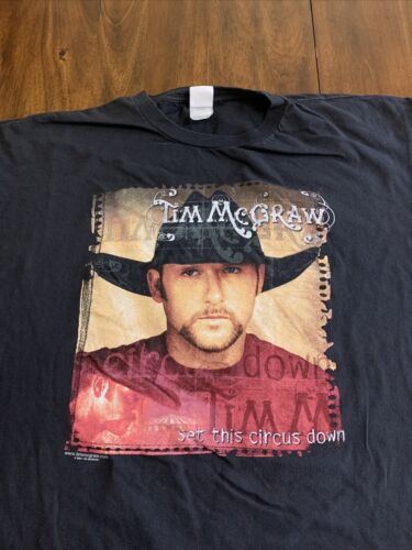 Vintage Tim Mcgraw Shirt Set This Circus Down XL … - image 1