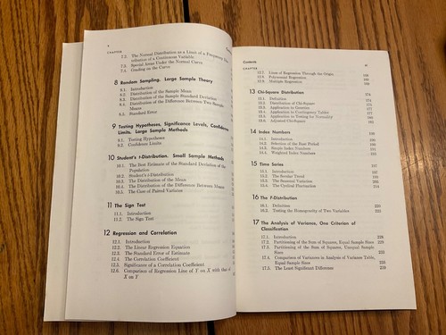 Introduction To Probability and Statistics 32rd edition Alder Roessler HC 1962 - Picture 3 of 4