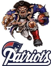 Sublimation Print Patriots Football Ready to Press Heat Transfer