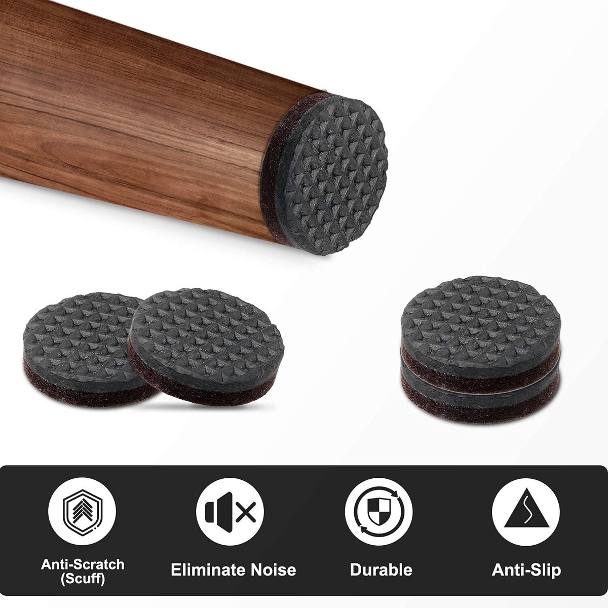 46 Non-Slip Furniture Pads Rubber Furniture Feet Anti-Scratch Floor Protection - View #4