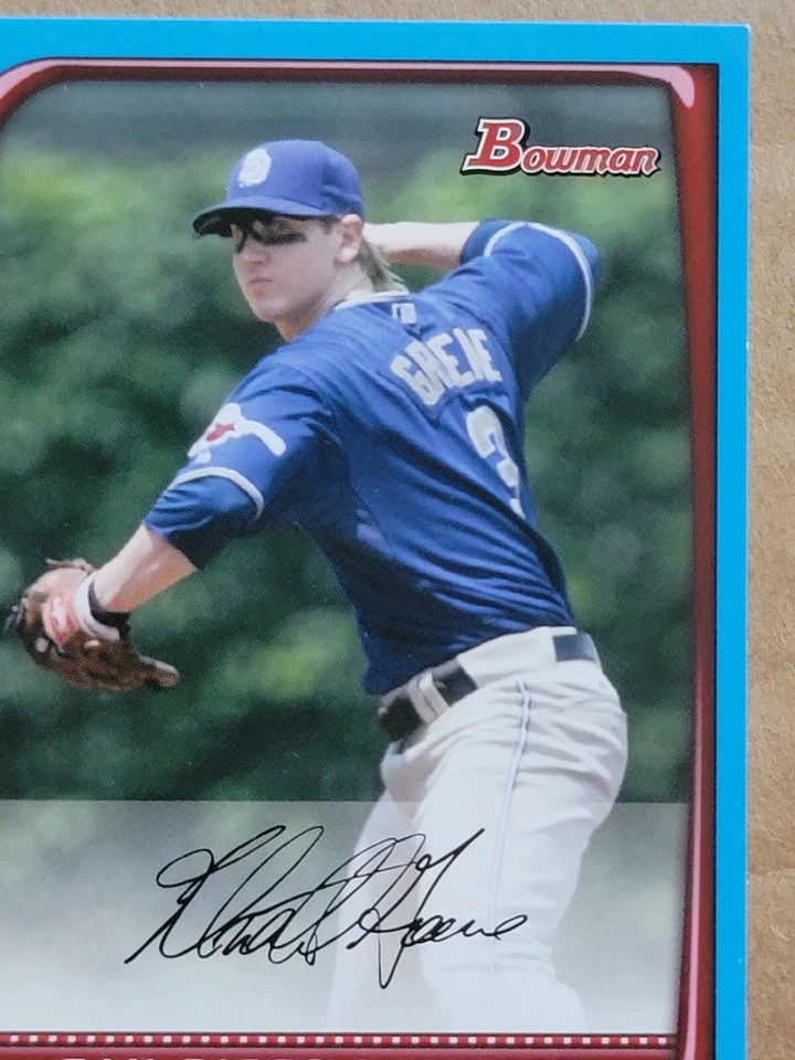 Khalil Greene 2008 Bowman 蓝色平行棒球卡 407/500 #158 — 第 3/4 张图片